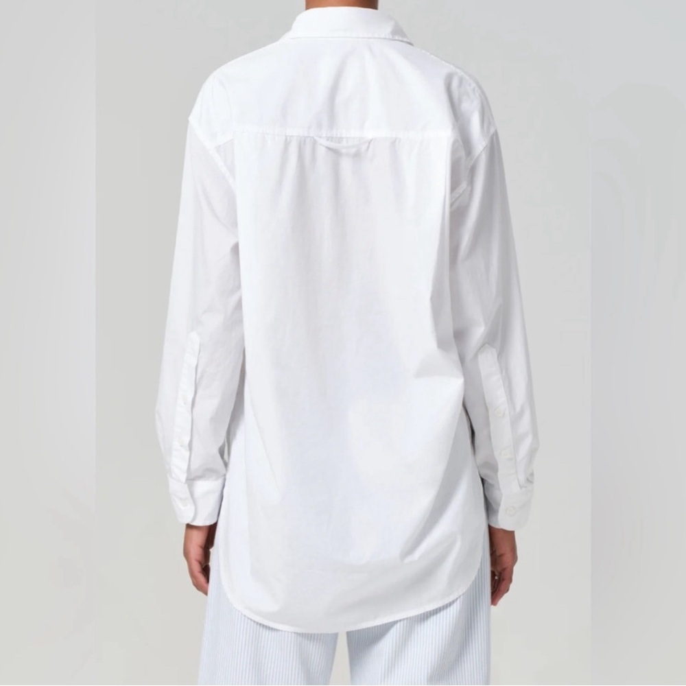 Citizens Of Humanity Kayla Shirt in Optic White Size M NWOT - Picture 2 of 6
